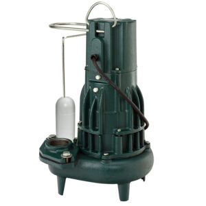 ZOELLER Automatic Sewage Pump 1.5HP, 140gpm @ 10 Ft. of Head, 230V, 1Phase, Model D189 with 20ft. Cord