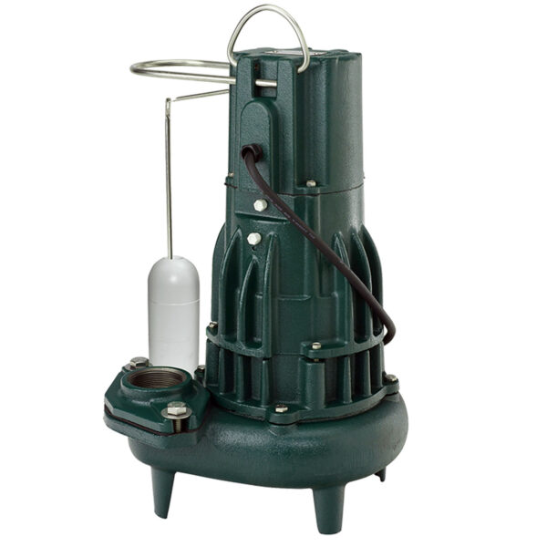 ZOELLER Automatic Sewage Pump 1HP, 180gpm @ 5 Ft. of Head, 230V, 1Phase, Model D284 with 15ft. Cord