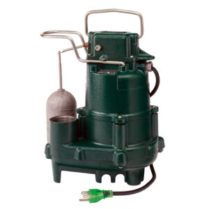 ZOELLER Automatic Sump Pump 1/2 HP, 80gpm @ 5 Ft. of Head,115V, 1Phase, Model M95 with 15ft. Cord