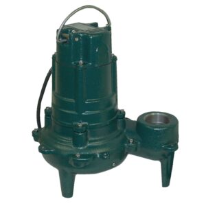 ZOELLER Sewage Pump 1HP, 130gpm @ 5 Ft. of Head,115V, 1Phase, Model E270 with 20ft. Cord with Bronze Impeller