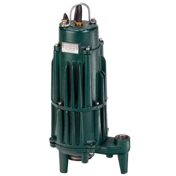 ZOELLER Grinder Pump 2HP, 50gpm @ 60 Ft. of Head, 230V, 1Phase, Model E841 with 20ft. Cord (Shark Series)